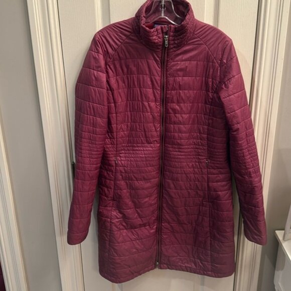 Patagonia Women's  Burgundy Maroon Parka Jacket Coat size XL - Picture 1 of 11